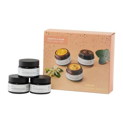 Evolve Organic Beauty - Smooth & Glow Face Mask Trio